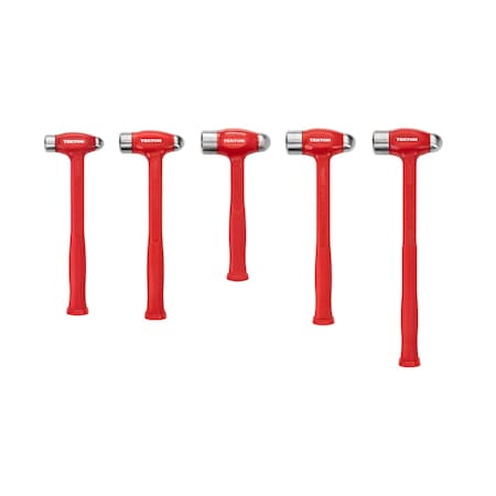 Tekton Ball Peen Dead Blow Hammer Set, 5-Piece (26, 36, 43, 47, 50 oz.) HDB95003